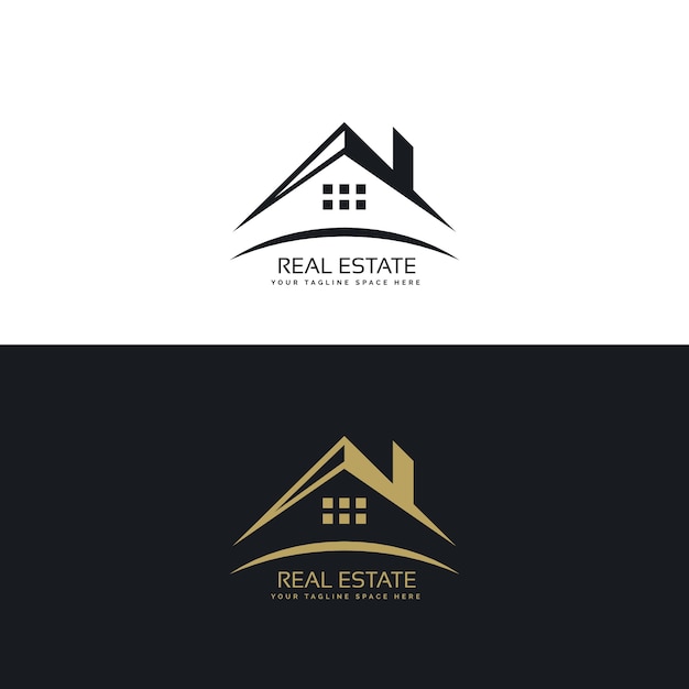 Logo Design Fur Immobilien Kostenlose Vektor