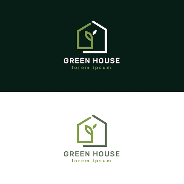 Luxuriöse und elegante immobilienlogos Premium Vektoren