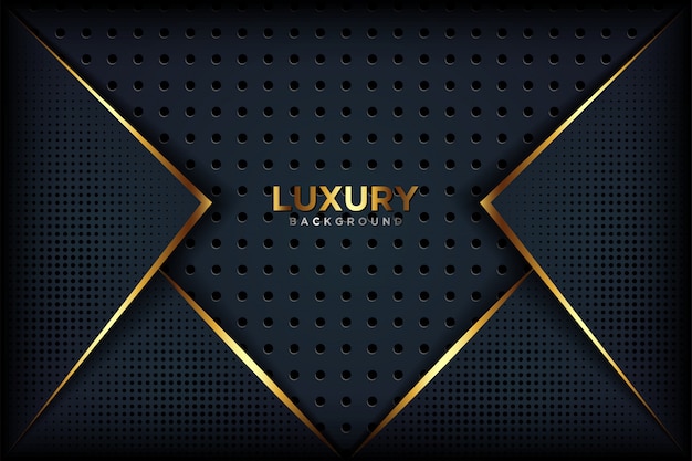 Luxuriöser abstrakter schwarzer hintergrund Premium Vektoren