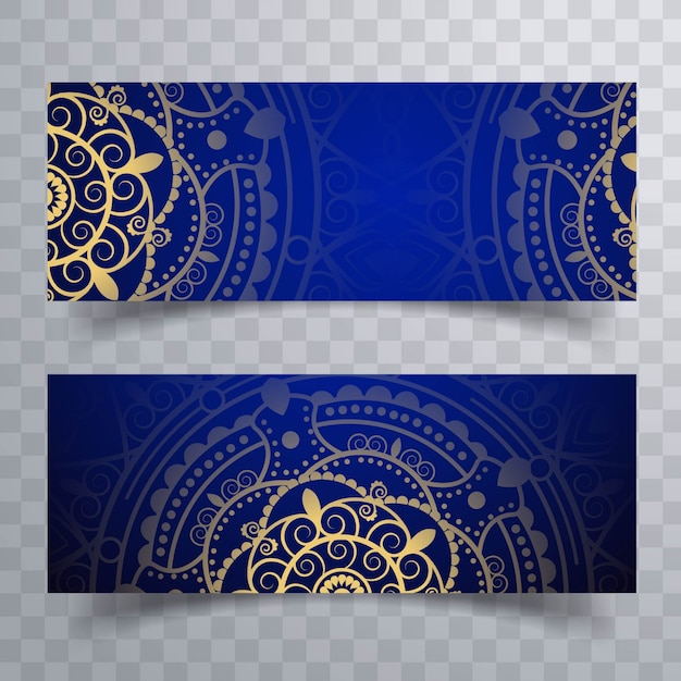 Mandala Banner Kostenlose Vektor