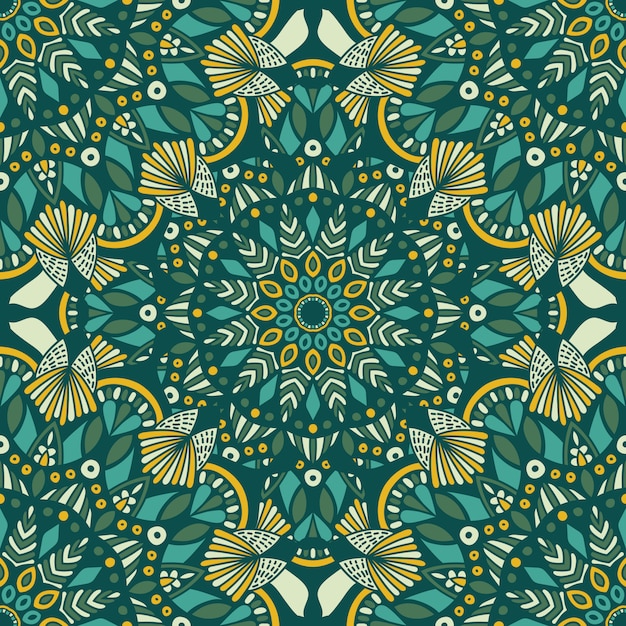 Mandala vintage design für den druck. stammes-ornament. | Premium-Vektor