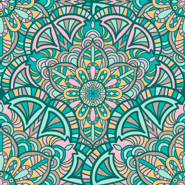 Mandala vintage design für den druck. stammes-ornament. | Premium-Vektor