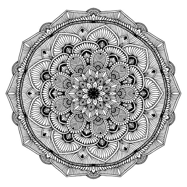 Mandalas malbuch | Premium-Vektor