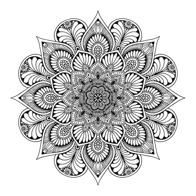 Mandalas malbuch | Premium-Vektor