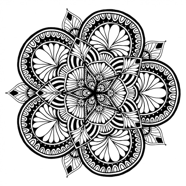 Mandalas malbuch | Premium-Vektor