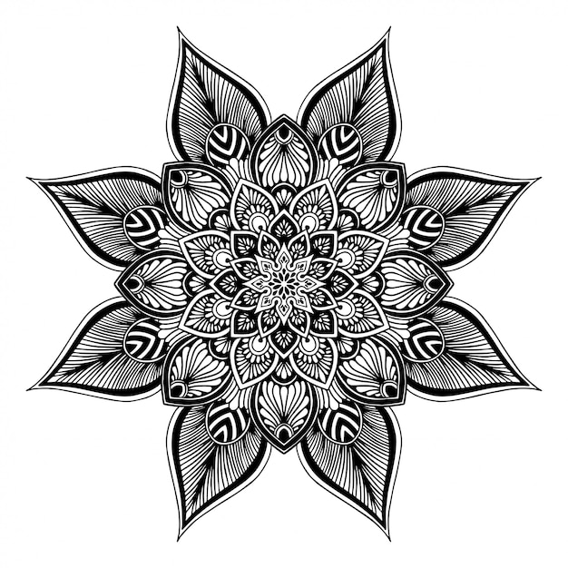 Mandalas malbuch | Premium-Vektor