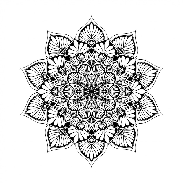 Mandalas malbuch | Premium-Vektor