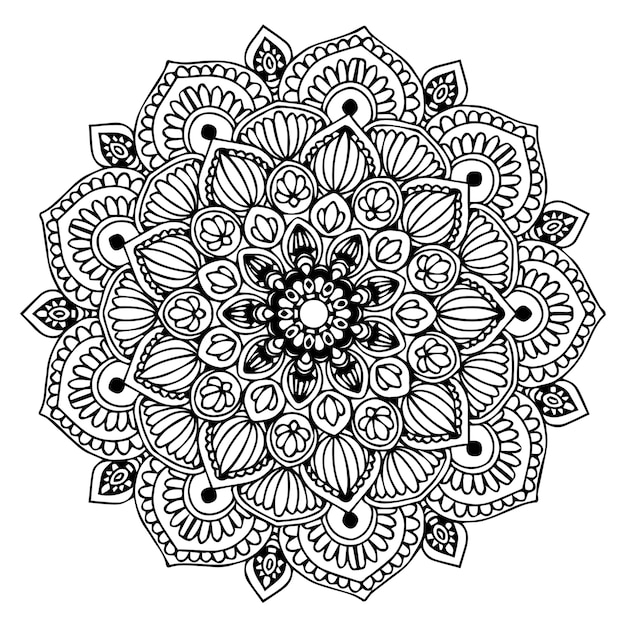 Mandalas malbuch | Premium-Vektor