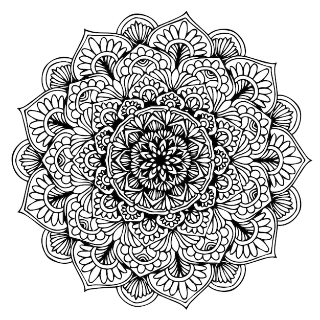 Mandalas malbuch | Premium-Vektor