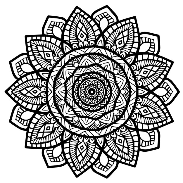 Mandalas malbuch | Premium-Vektor