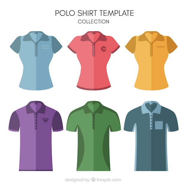 Mann und frau polo shirt vorlage sammlung | Download der ...