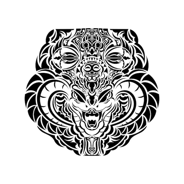 Maori Tattoo Design Idee Fur Tatowierung Premium Vektor