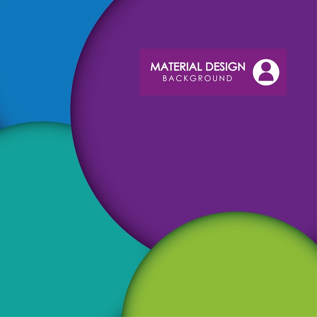 Materielles konzept mit abstraktem ikonendesign, grafik der vektorillustration 10 env. Premium Vektoren