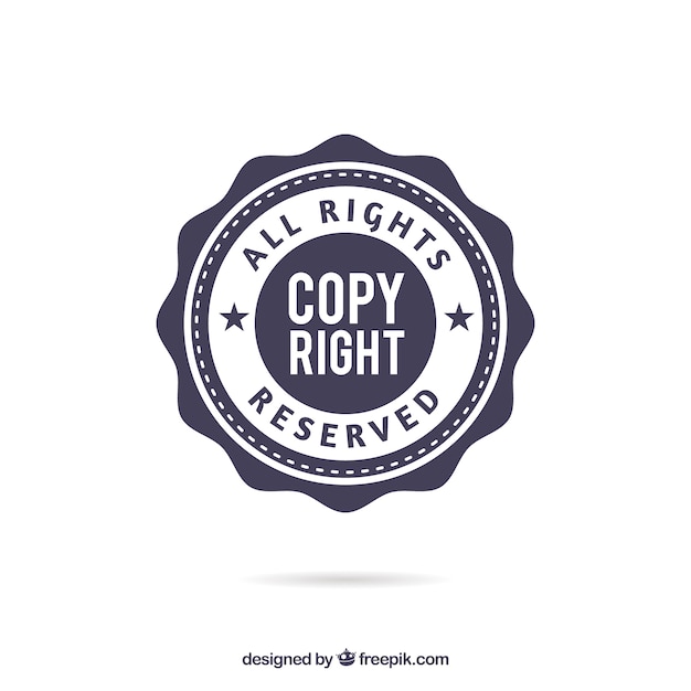 Moderne copyright-symbol vorlage Kostenlosen Vektoren