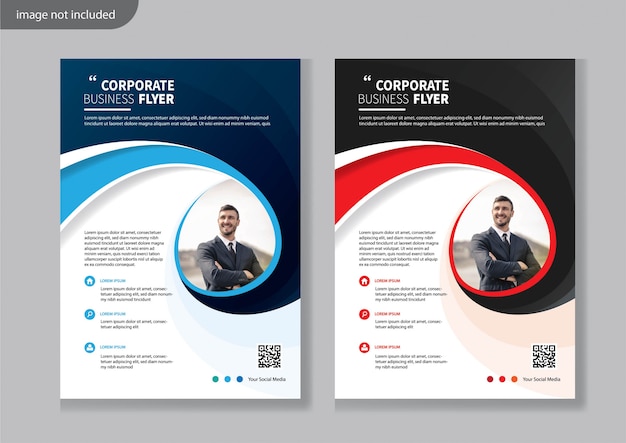 Premium Vektor Moderne Corporate Flyer Design Vorlage