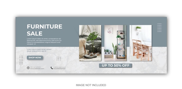 Möbel instagram social media postvorlage PremiumVektor