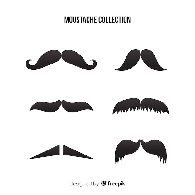 Movember-schnurrbart-kollektion | Kostenlose Vektor