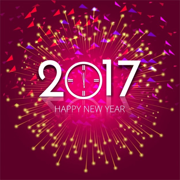 Neues Jahr 2017 Hintergrund | Download der kostenlosen Vektor