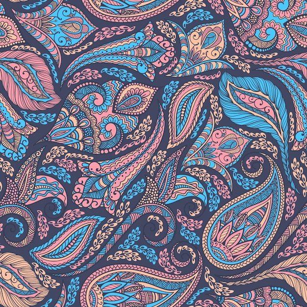 Paisley-muster | Premium-Vektor