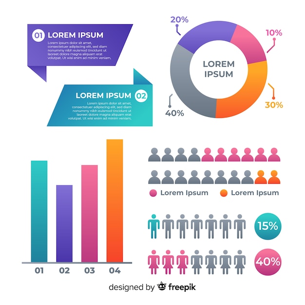 Piktogramm infografik Kostenlosen Vektoren