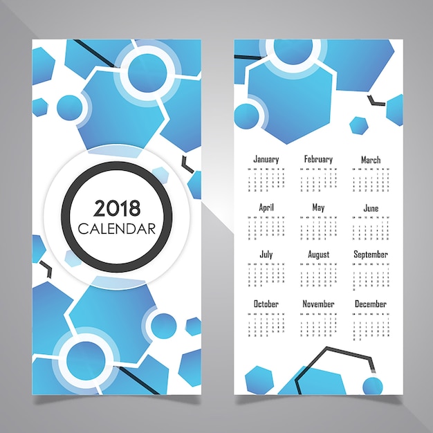 Kostenlose Vektor Poster Design Kalender