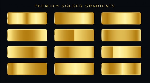 Premium goldene Farbverläufe Farbfelder Kostenlose Vektoren Premium goldene Farbverläufe Farbfelder Kostenlose Vektoren