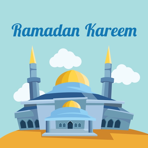 Ramadan Hintergrund Design Kostenlose Vektor