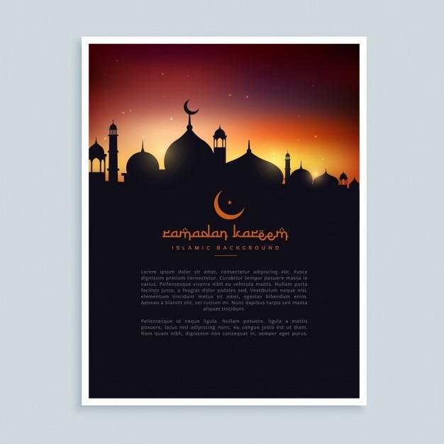 Ramadan kareem flyer poster vorlage | Kostenlose Vektor