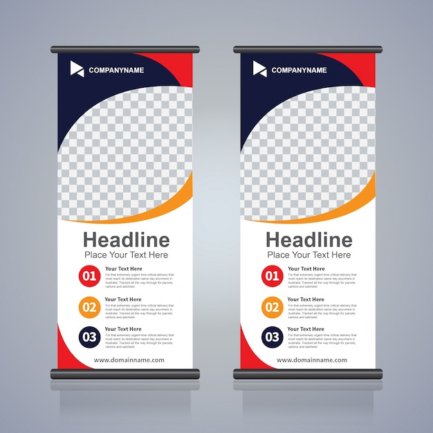 Roll Up Broschure Flyer Banner Design Vorlage Abstrakten Hintergrund Ziehen Sie Design Moderne X Banner Und Flagge Banner Rechteck Grosse Premium Vektor