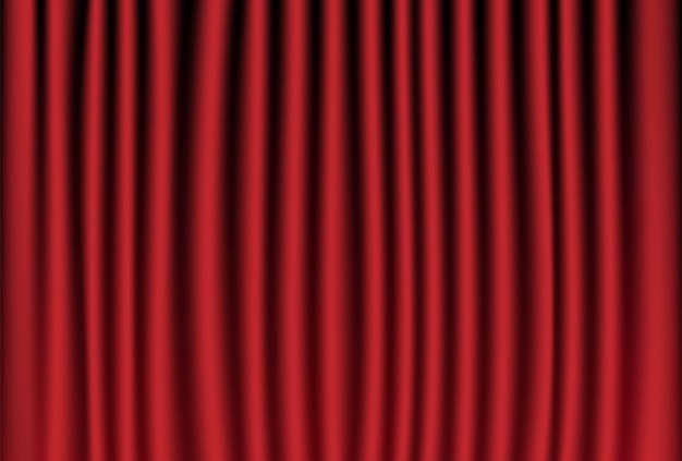 Roter Vorhang Für Bühne