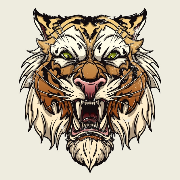 Säbelzahntiger PremiumVektor