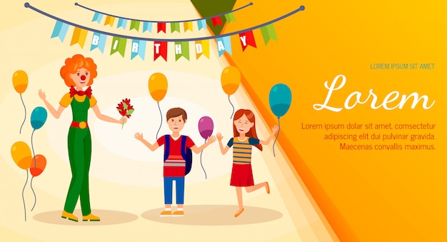 Service-flache banner banner-vorlage Premium Vektoren