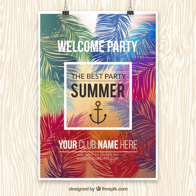 Sommerfest Plakat Vorlage | Download der kostenlosen Vektor