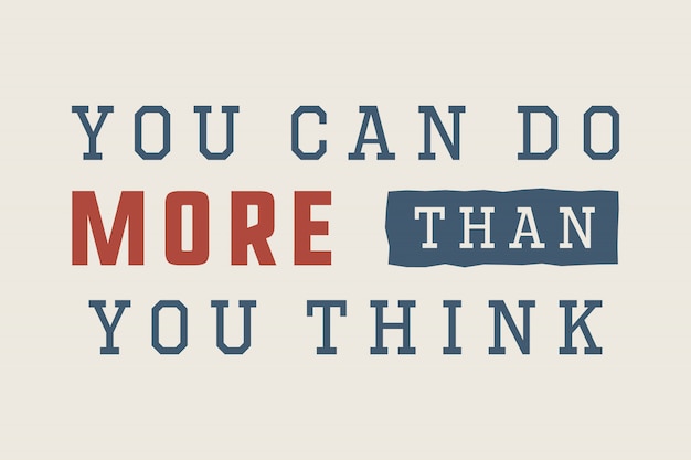 Sport-slogan mit motivation Premium Vektoren