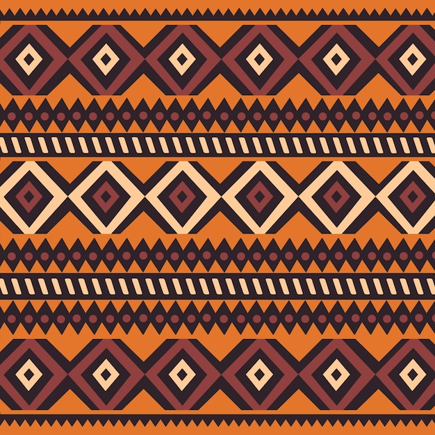 Stammes Ethnisches Buntes Bohmisches Muster Mit Geometrischen Elementen Afrikanischer Schlammstoff Stammes Design Premium Vektor