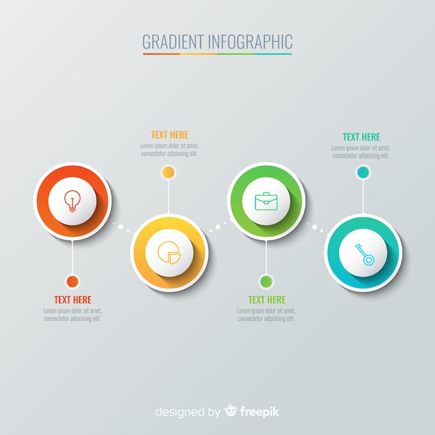 Steigung infografik Kostenlosen Vektoren