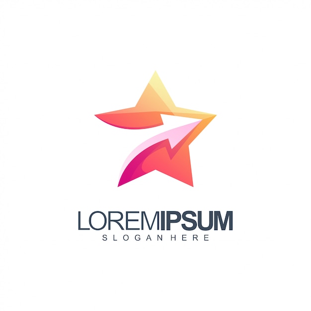 Sterne logo design illustration | Premium-Vektor