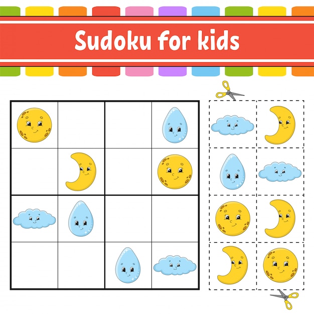 Sudoku für kinder. arbeitsblatt zur bildungsentwicklung ...