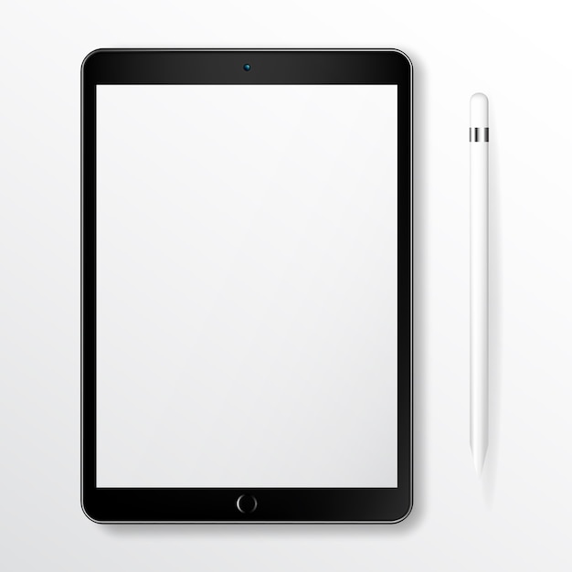 Tablet realistic mock up mit smart pencil | Download der ...