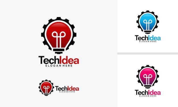 Technologie Ideen Logo Designs Ideen Und Zahnrad Logo Vektor Premium Vektor