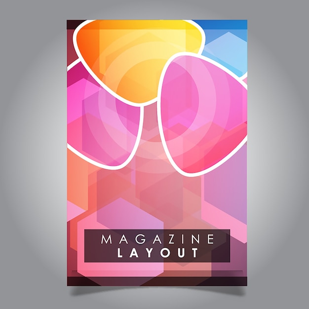 Vector Abstract Magazin Layout Vorlagen Designs Kostenlose Vektor