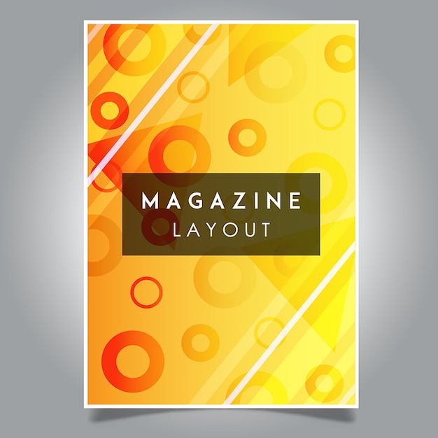 Vector Abstract Magazin Layout Vorlagen Designs Kostenlose Vektor