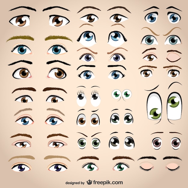 Vektor augen Kostenlosen Vektoren