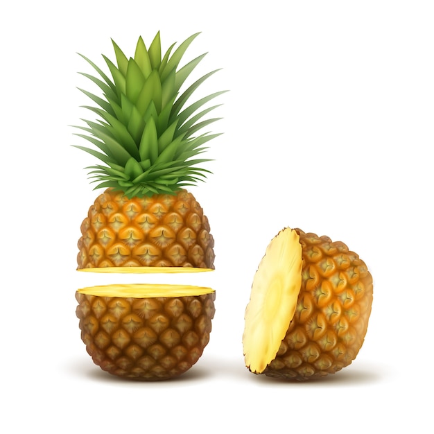 Bilder Geschnittene Ananas Gratis Vektoren Fotos Und Psds