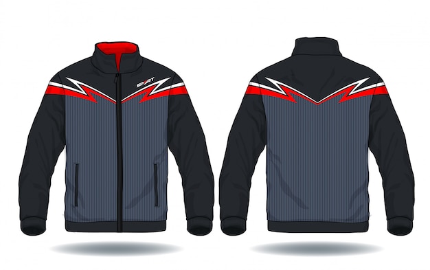 Vektorabbildung der sportjacke. Premium Vektoren