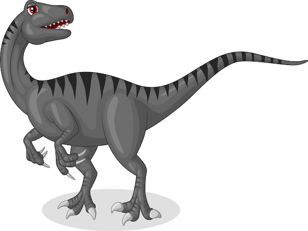 Velociraptor cartoon | Premium-Vektor