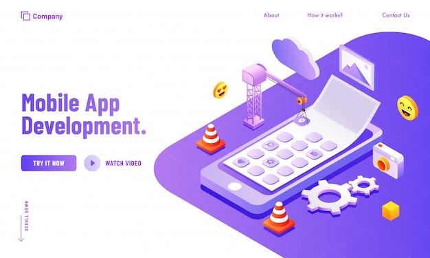Verwaltung von social media & analytics-tools für die entwicklung von website-postern oder landing-pages für die mobile app. Premium Vektoren
