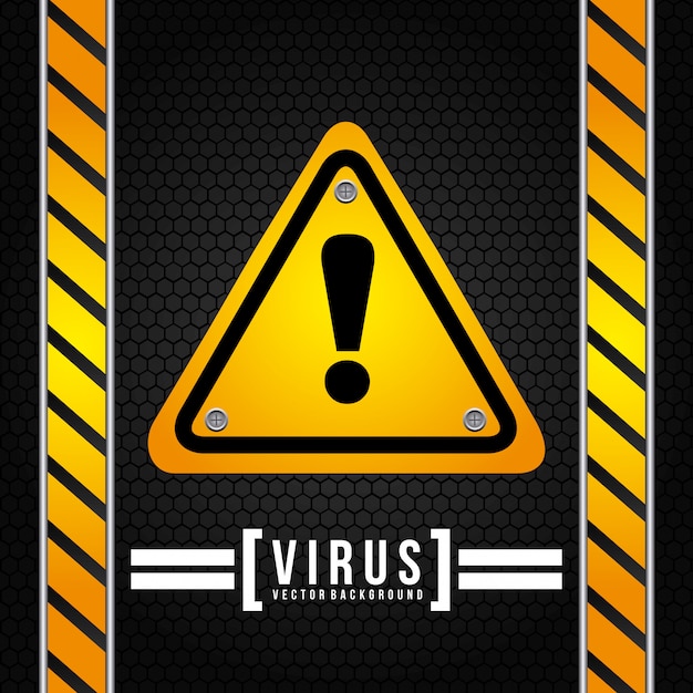 Virus grafikdesign vektor-illustration | Kostenlose Vektor