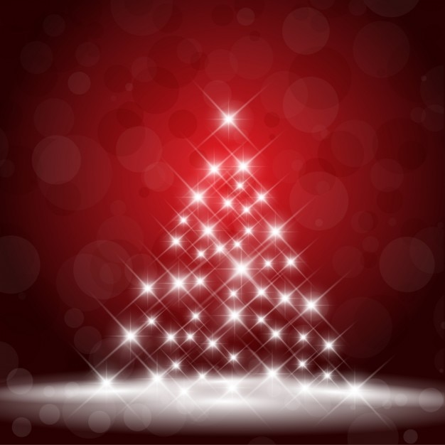 Weihnachtsbaum Lichter Hintergrund Kostenlose Vektor