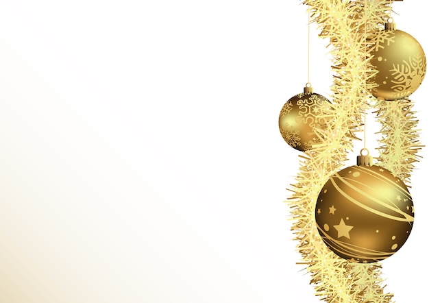 Weihnachtshintergrund mit goldflitter | Premium-Vektor